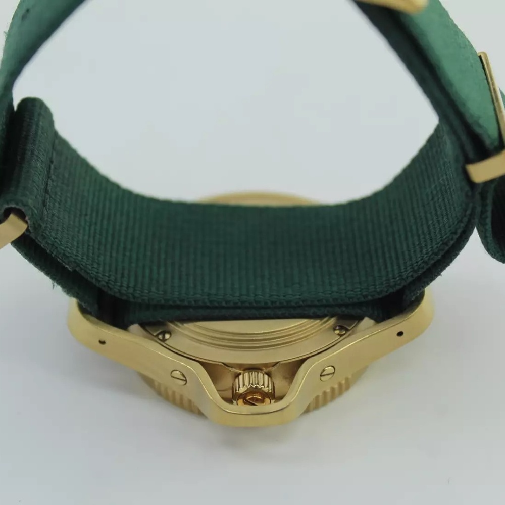 Givenchy's Seventeen Vegan Mens Gold Green Watch - Picture 4 of 8